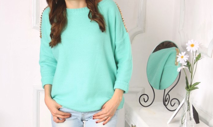 Bella Mint свитер мятный