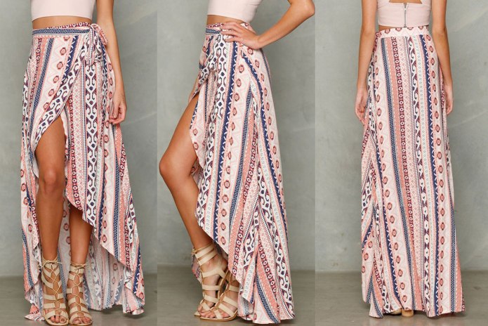 Пляжная юбка макси