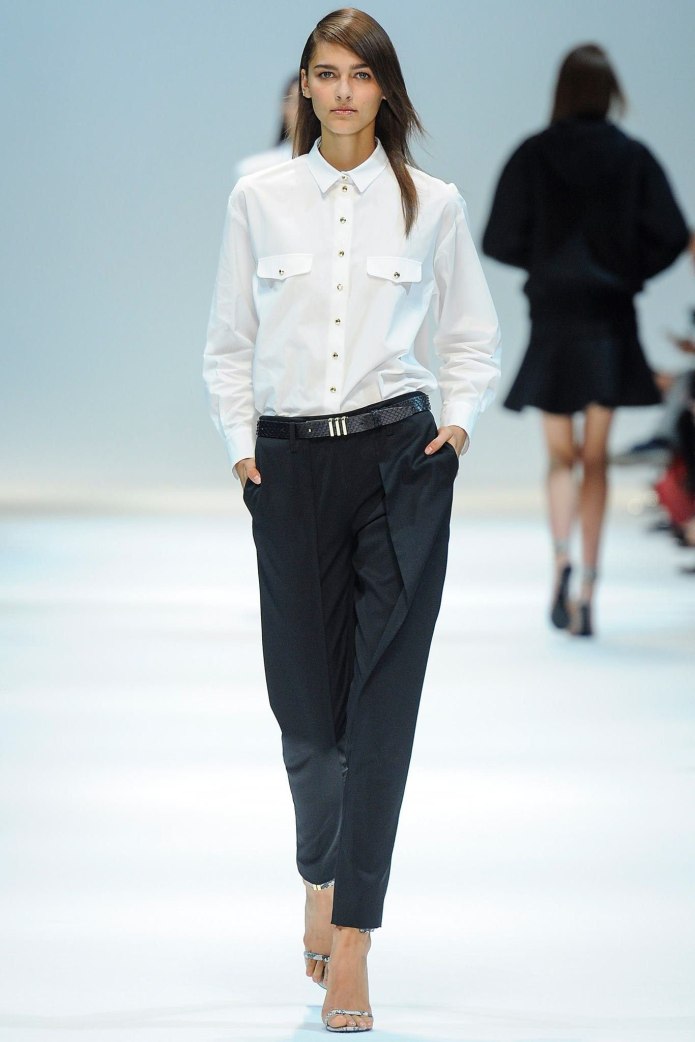 Белый верх черный низ