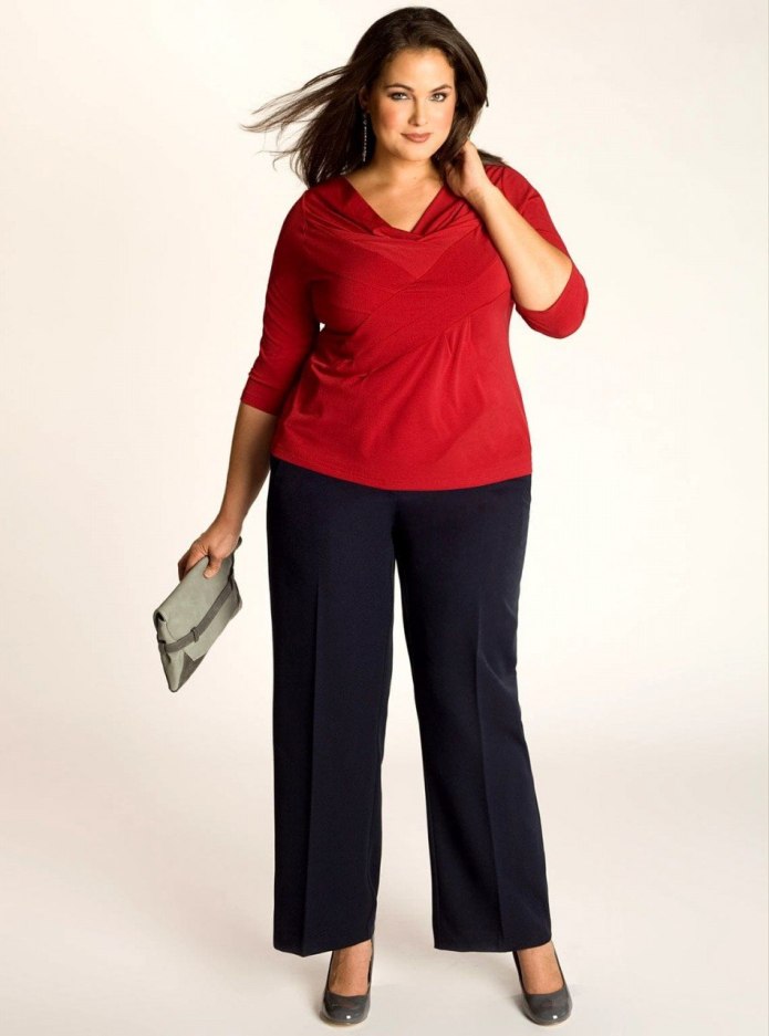 Брюки Милада красные