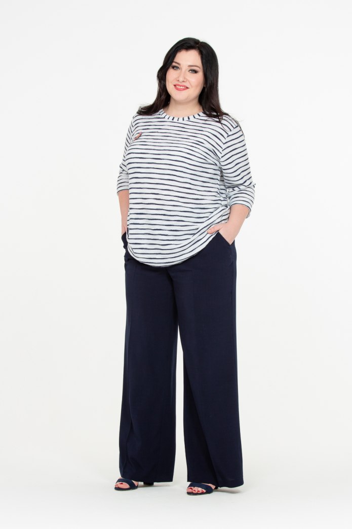 Брюки палаццо плюс сайз