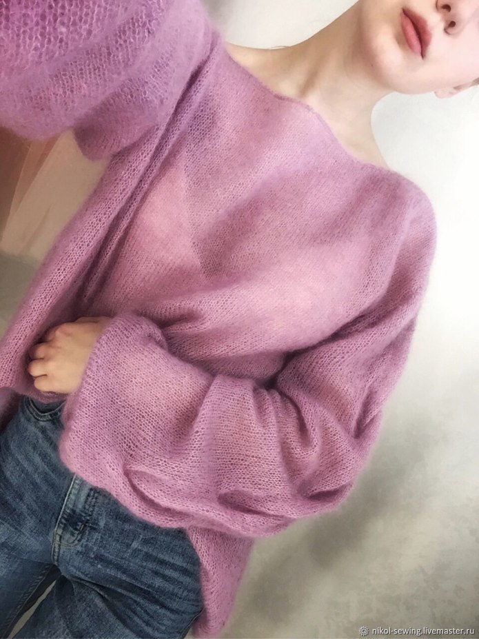 Patrizia Pepe розовый мохеровый свитер