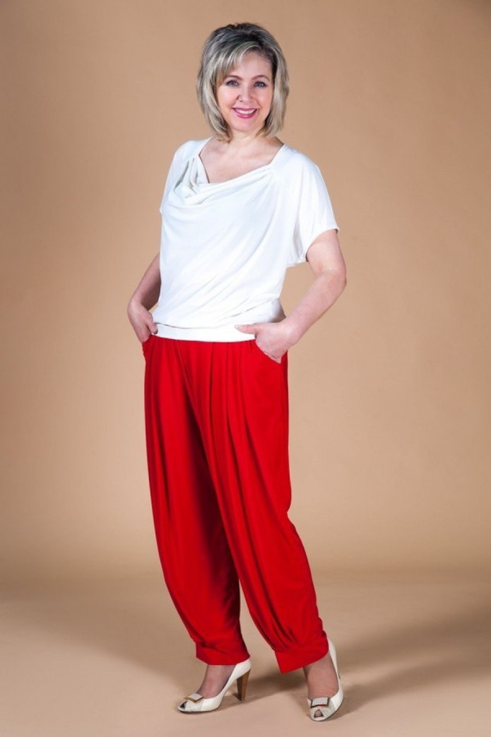 Брюки палаццо плюс сайз