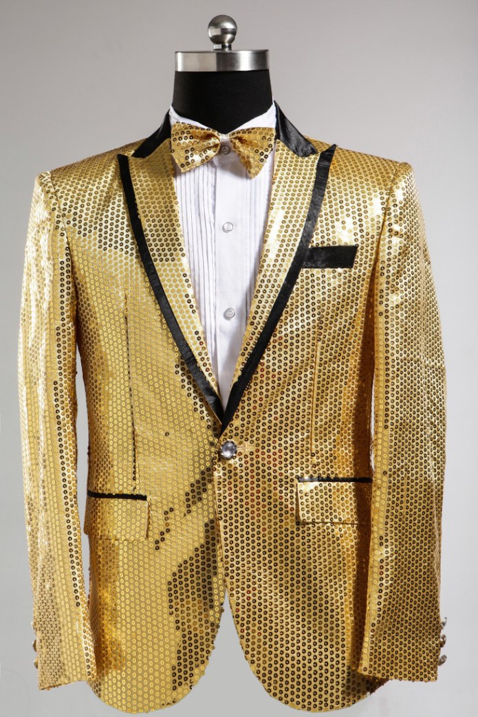 Золотой пиджак мужской