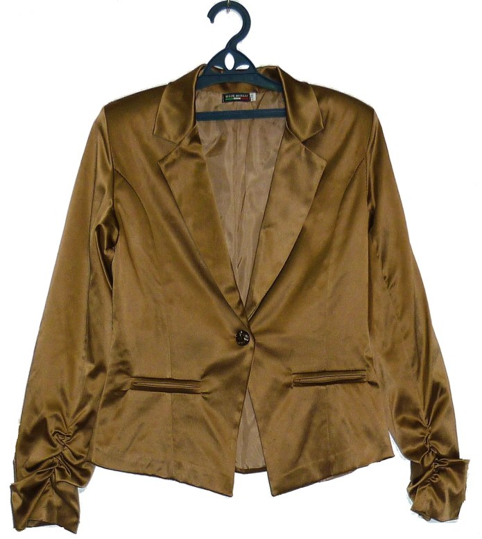 Золотистый пиджак мужской