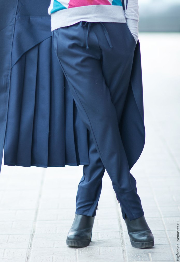 Шерстяные брюки женские