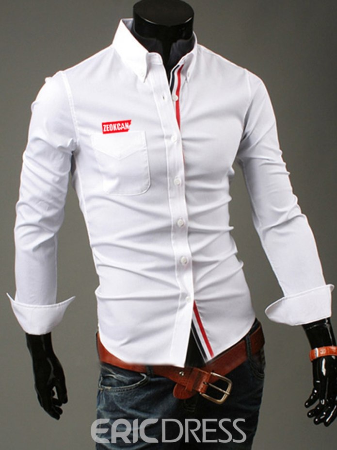 Слим фит рубашки мужские