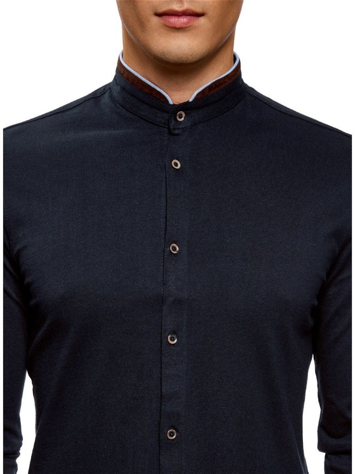 Рубашка Хенли мужская стойка