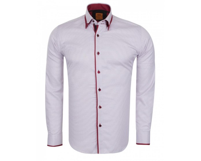 Рубашка с закругленным воротником мужская