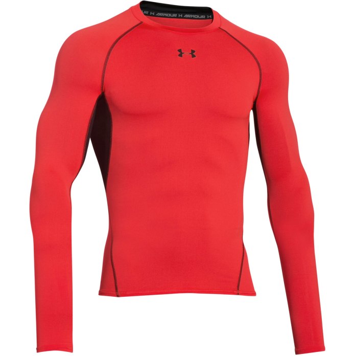 Оранжевый лонгслив андер Армор