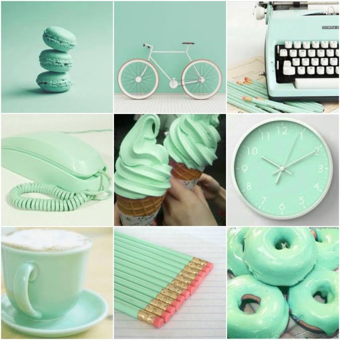 Предметы бирюзового цвета