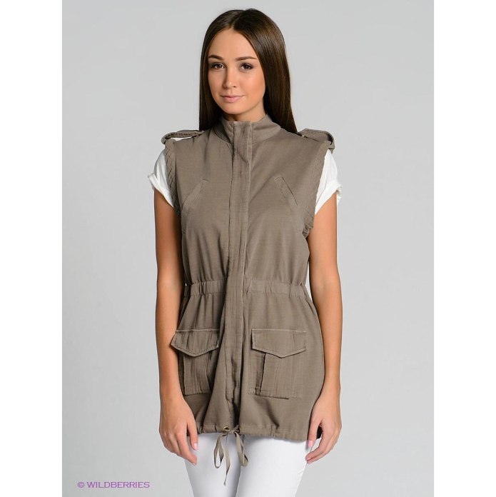 Жилет из трикотажной ткани