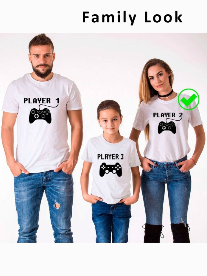 Футболки для всей семьи в одном стиле