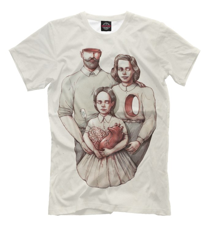 Принты для футболок для семьи
