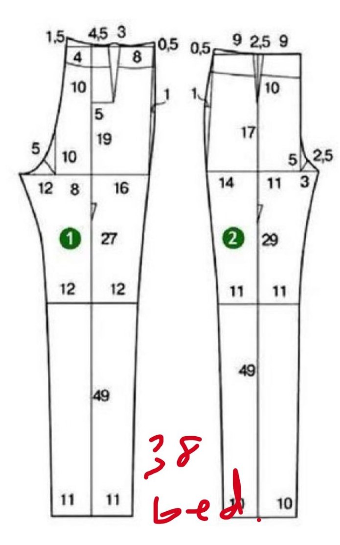 Althea Harper выкройка брюк