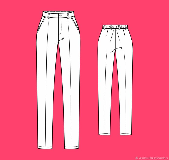 Выкройка брюк женских