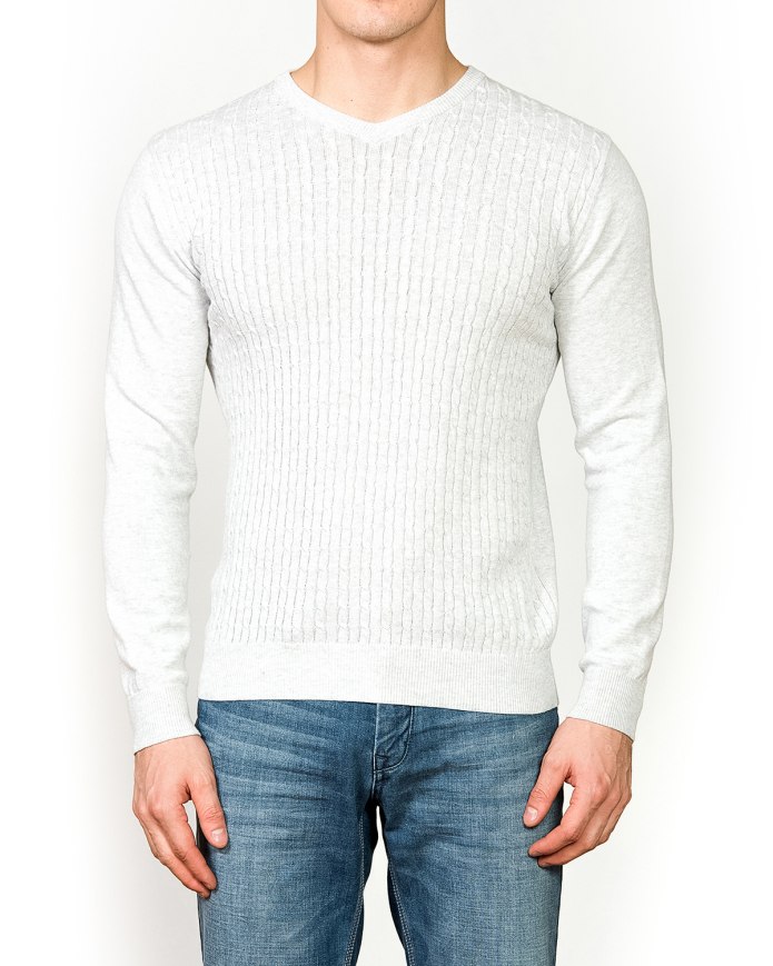 Белый свитер мужской