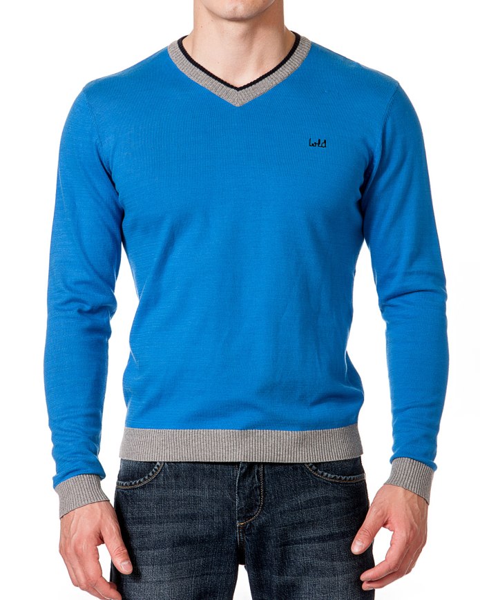 Джемпер с рубашкой мужской