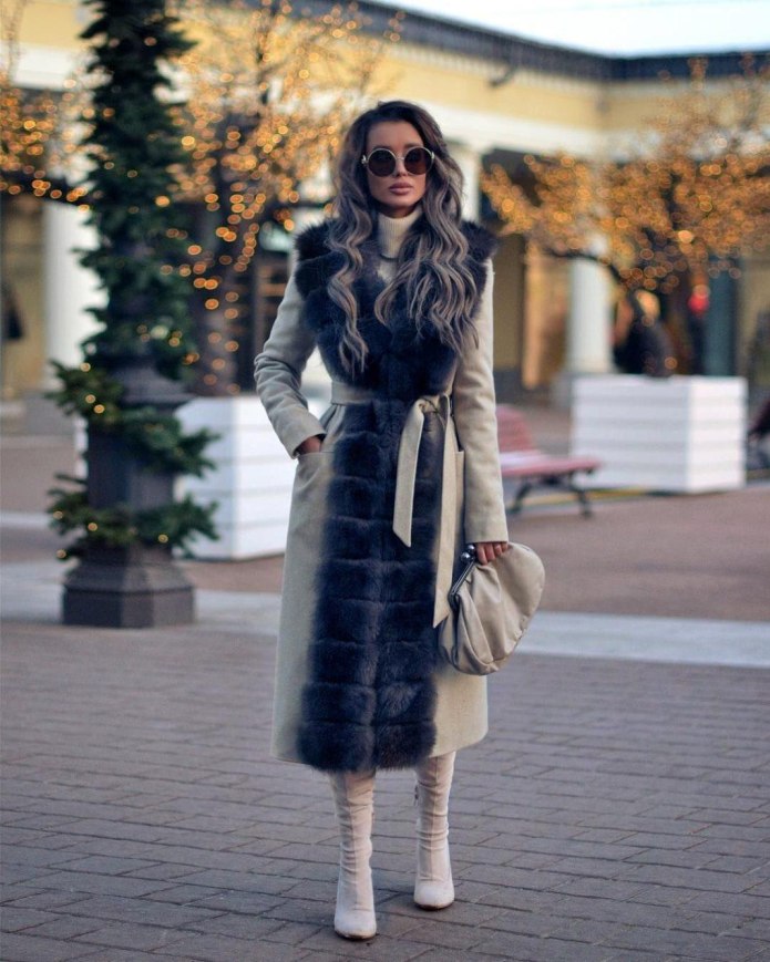 Маргарита Цельсова в шубе