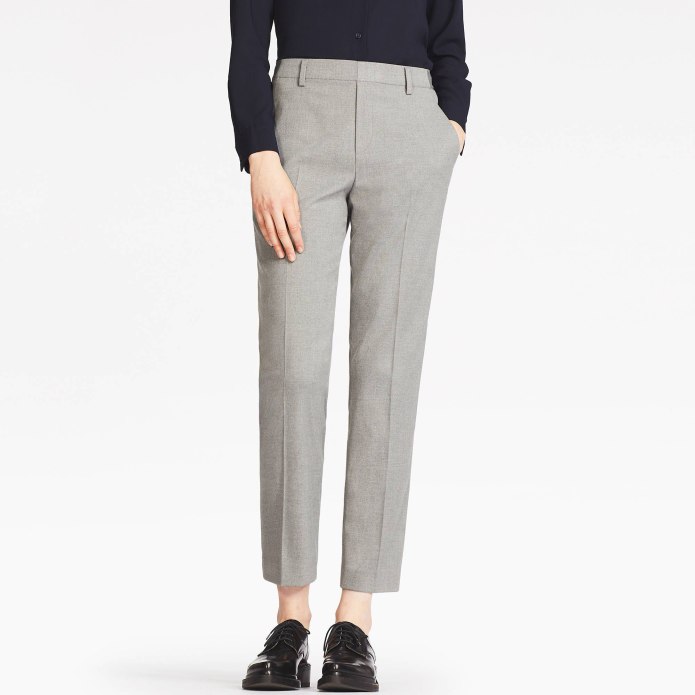 Юникло серые брюки женские