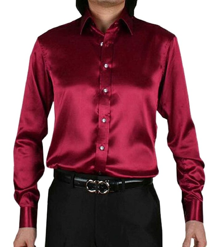 Бордовая рубашка
