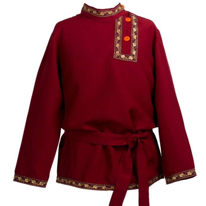 Русская народная мужская рубаха косоворотка