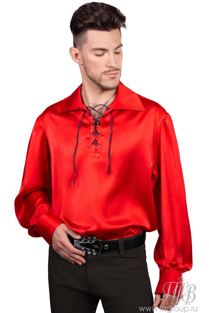 Атласная рубаха мужская