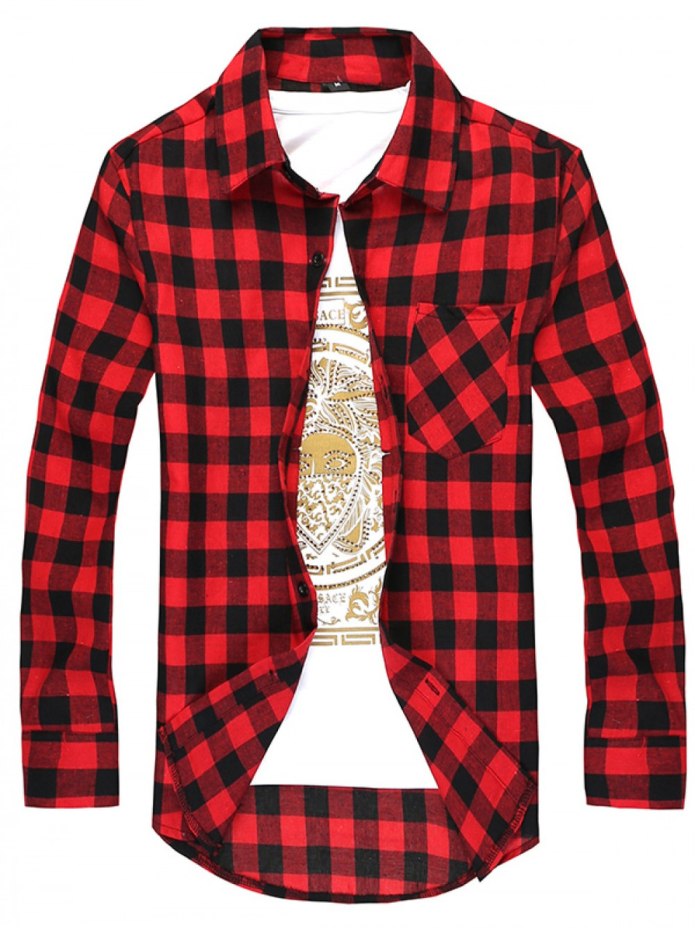 Рубашка в клетку