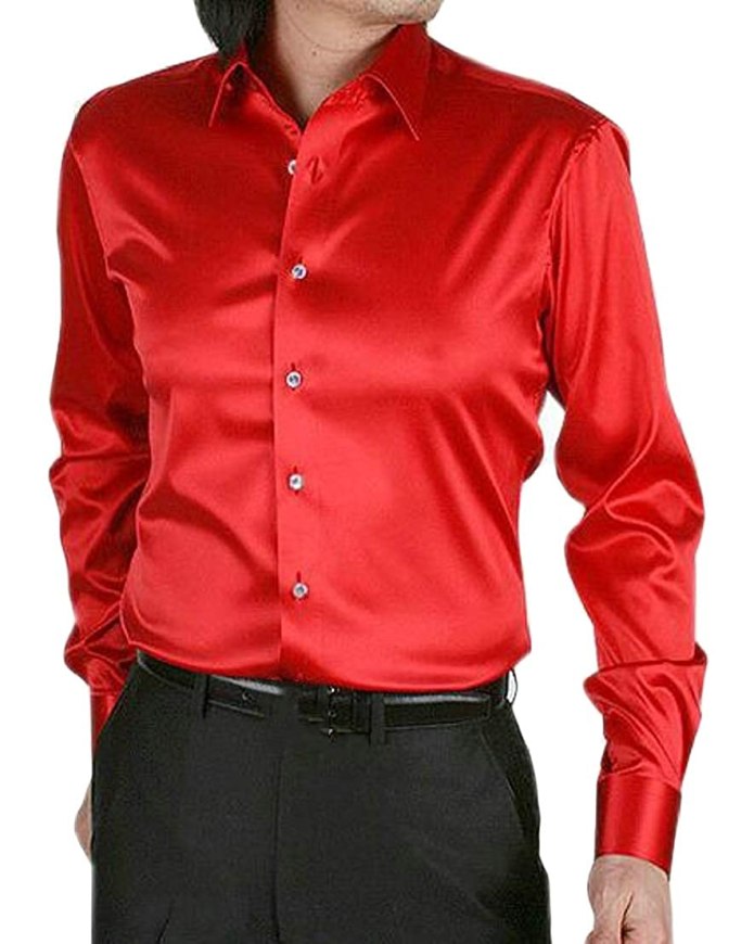 Шелковая рубашка мужская