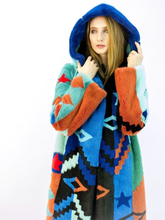 Цветные шубы