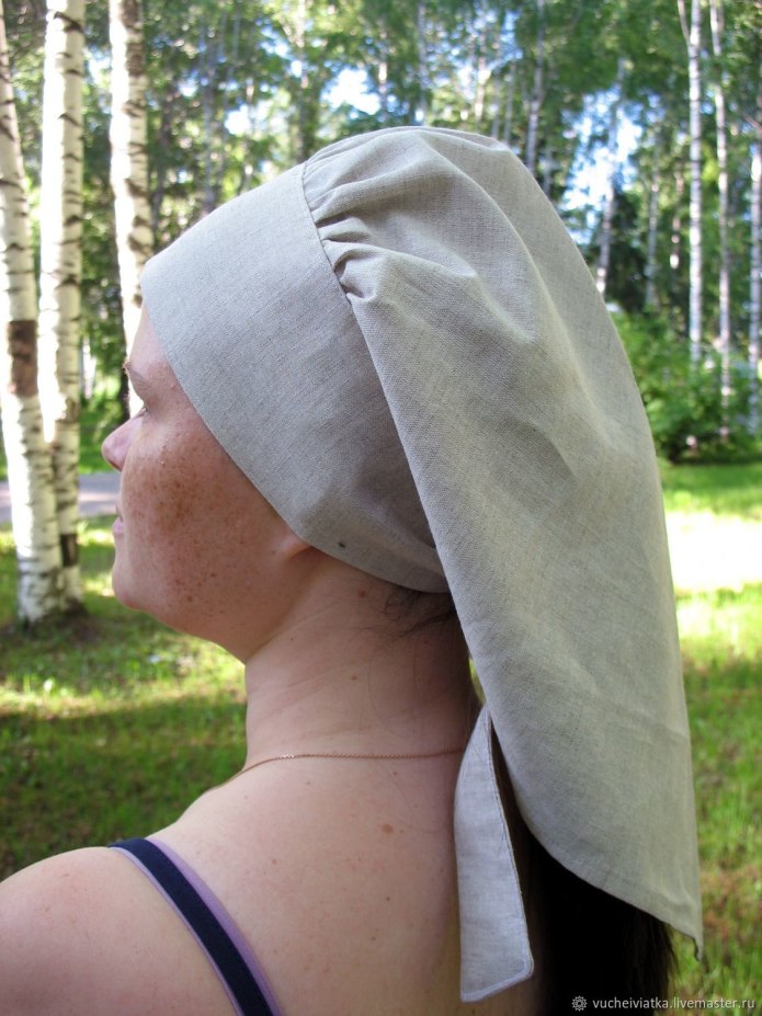 Медицинская шапка бандана выкройка
