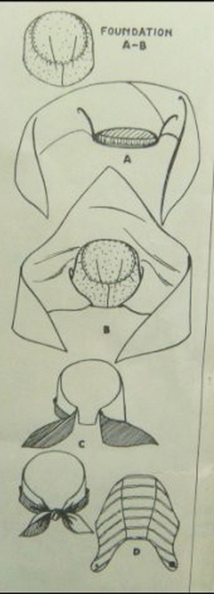 Шапочка повойник выкройка