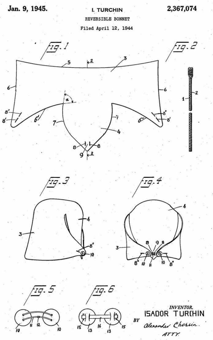 Выкройка повойника современного