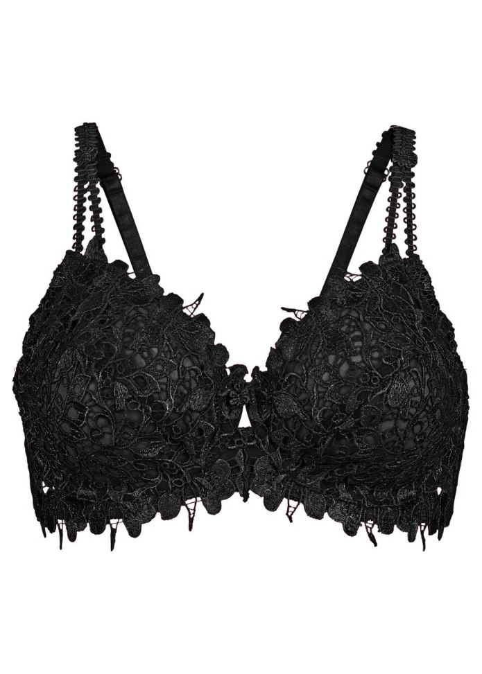 Женский чёрный бюстгальтер