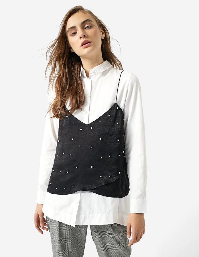 Черный вязаный жилет