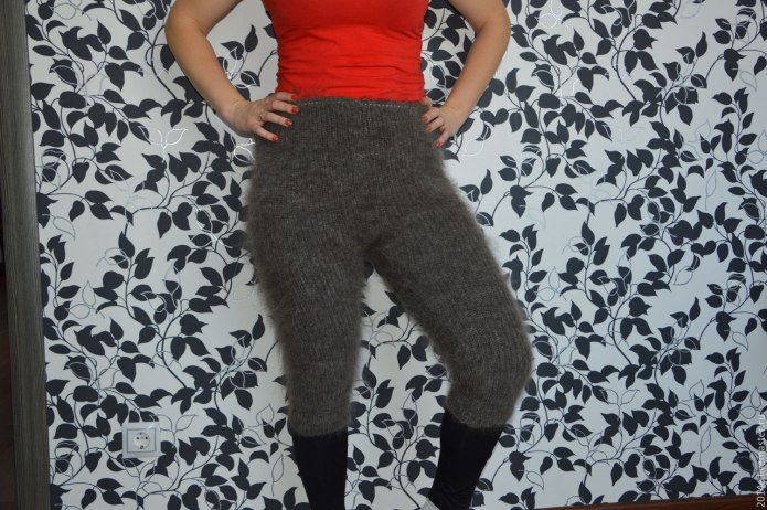 Вязаные штаны женские