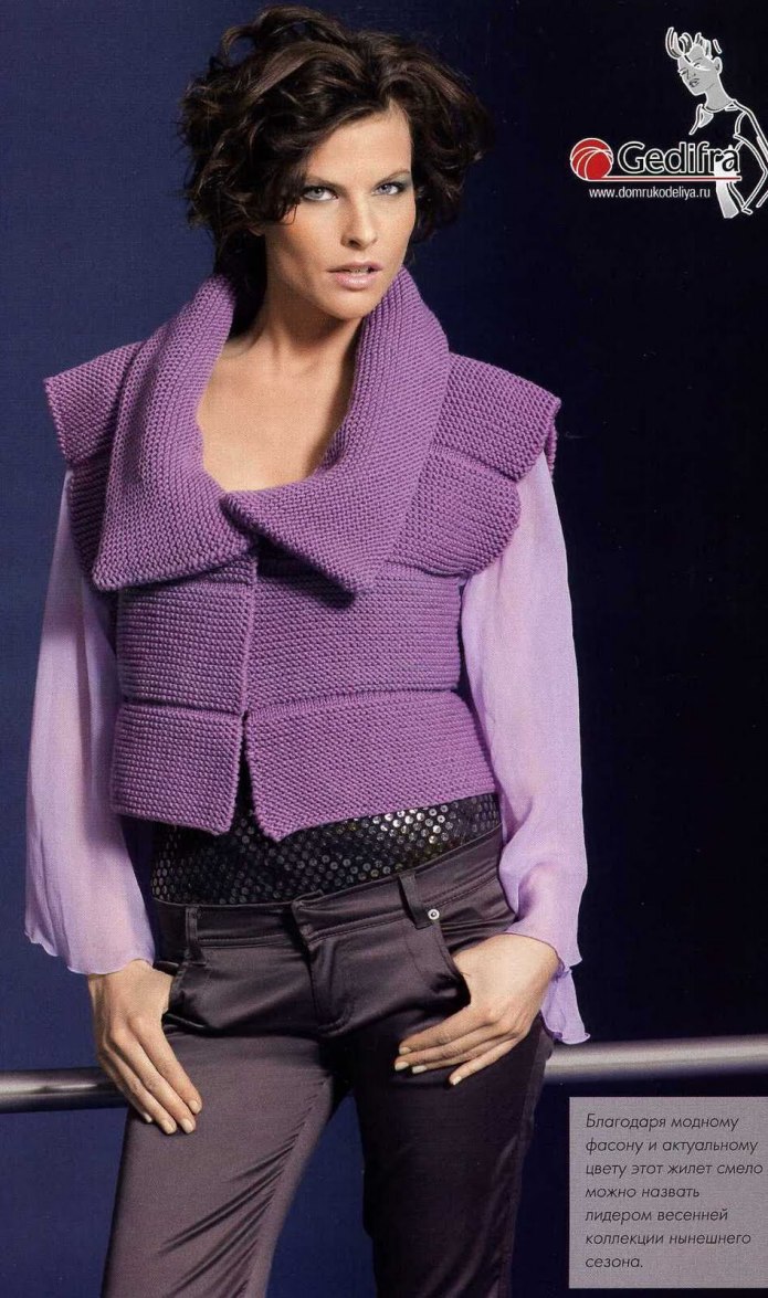 Красивые женские жилеты