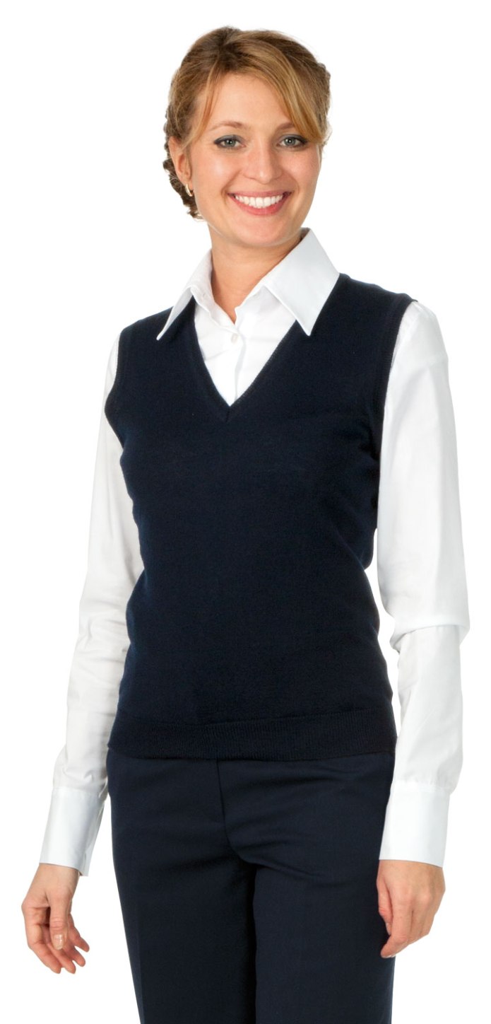 Вязаная жилетка офисный стиль