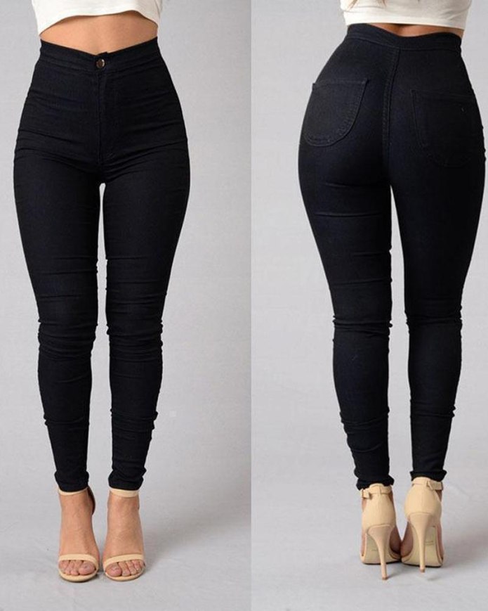 Брюки skinny High Waist