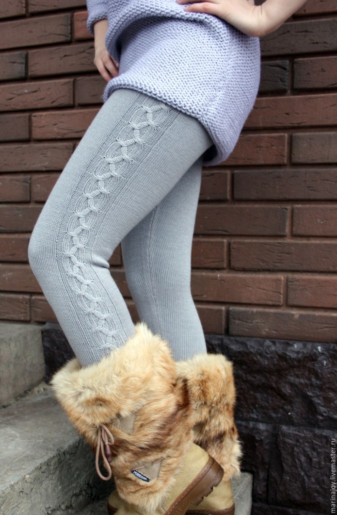 Легинсы теплые женские