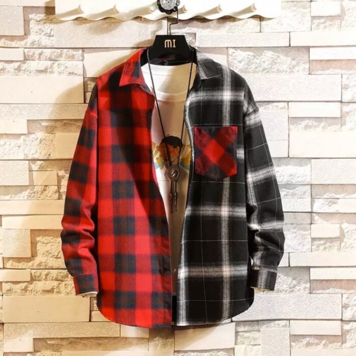 Мужская клетчатая рубашка