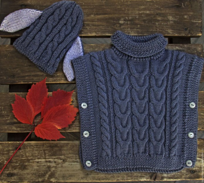 Безрукавка детская вязаная