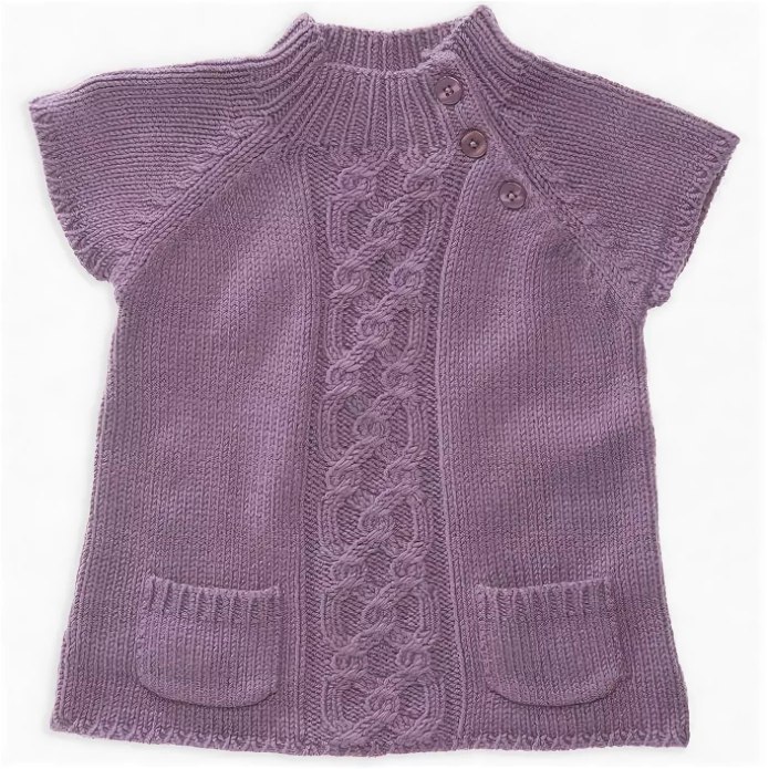 Вязаная жилетка для девочки