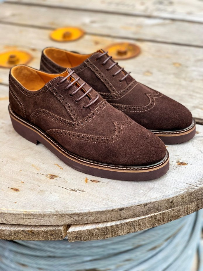 Замшевые ботинки мужские Броги Честер