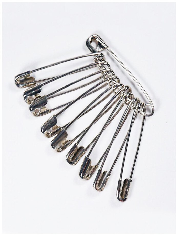 Булавки английские арт.№3 45 мм никель (432шт)