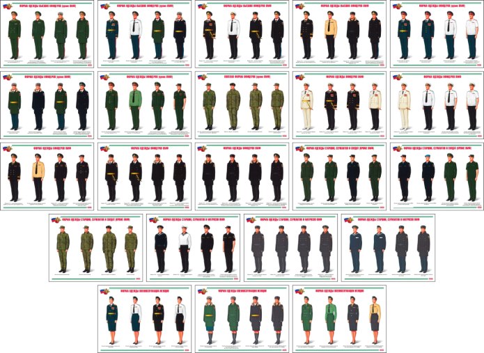 Военная форма одежды стенд