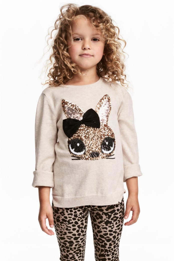 Детская одежда с пайетками