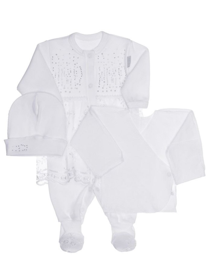 Нательный комплект на выписку для девочки