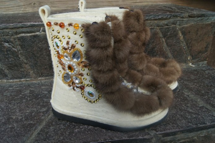 Валеши отшитые норкой
