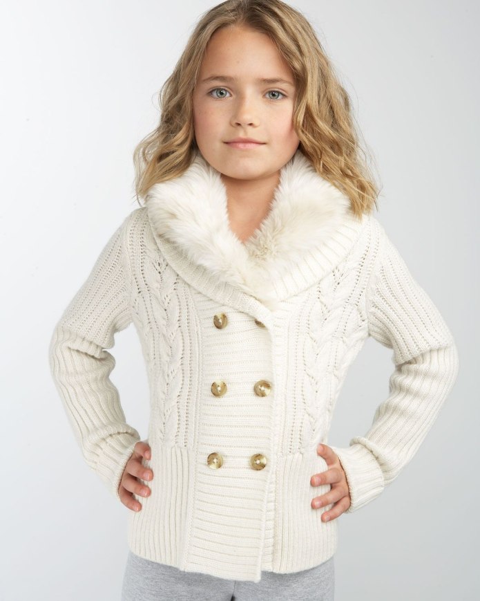 Вязаная кофта для девочки 7 лет